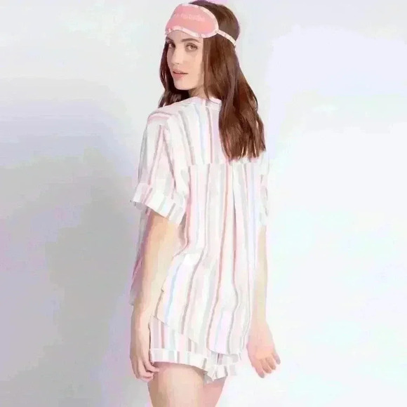 PJ SALVAGE Saturday Morning Woven Stripe Pajama Set - Picture 13 of 16